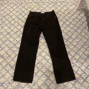 Black Zara Straight Leg Jeans